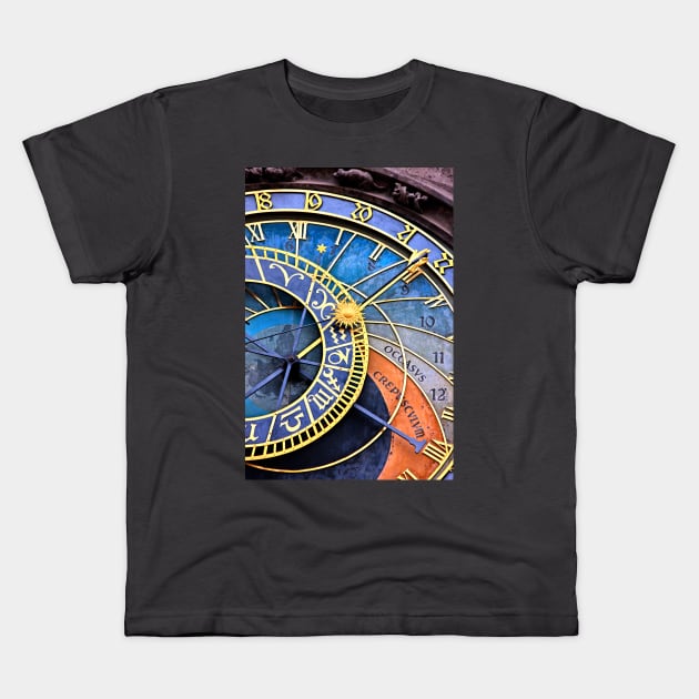 Circles of Time Kids T-Shirt by Cretense72